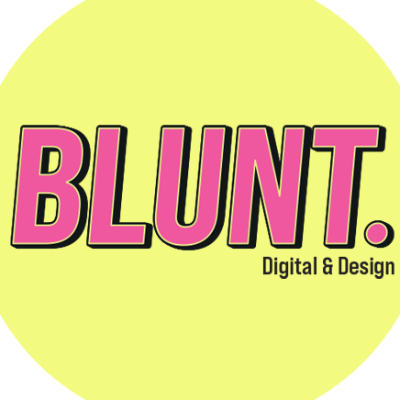 BLUNT. בלאנט. logo