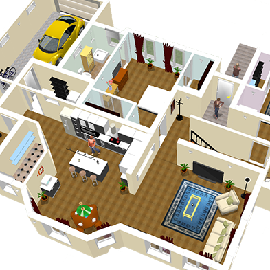 עיצובים עם Sweet Home 3D