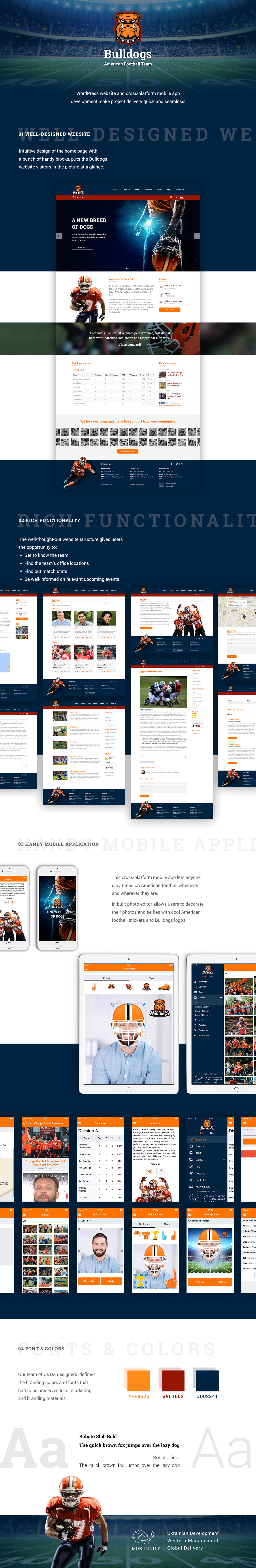 Entry 118721 in Football Team Website and App Development by Mobilunity