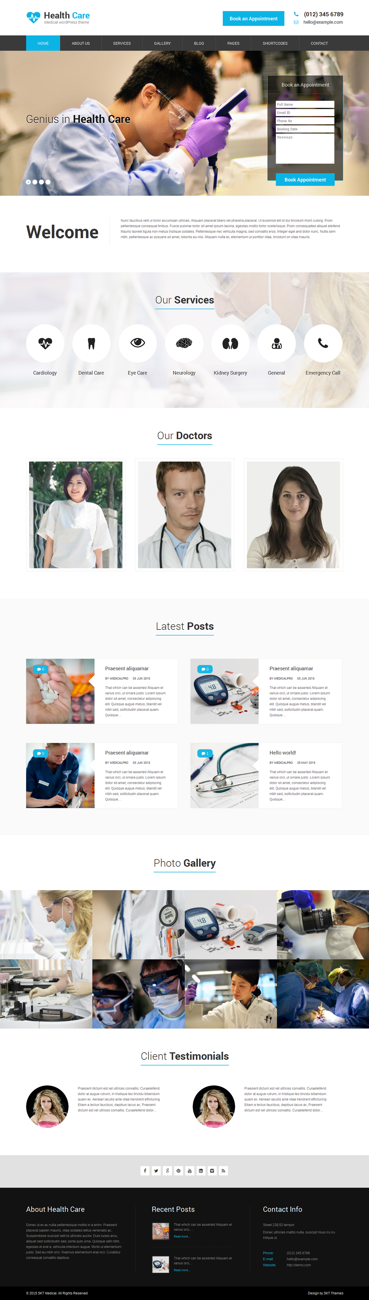Entry 182583 in SKT Medical Pro by SKT Themes