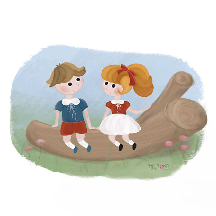 Entry 115256 in KIDS SITTING ON A TREE TRUNK by אילה סול