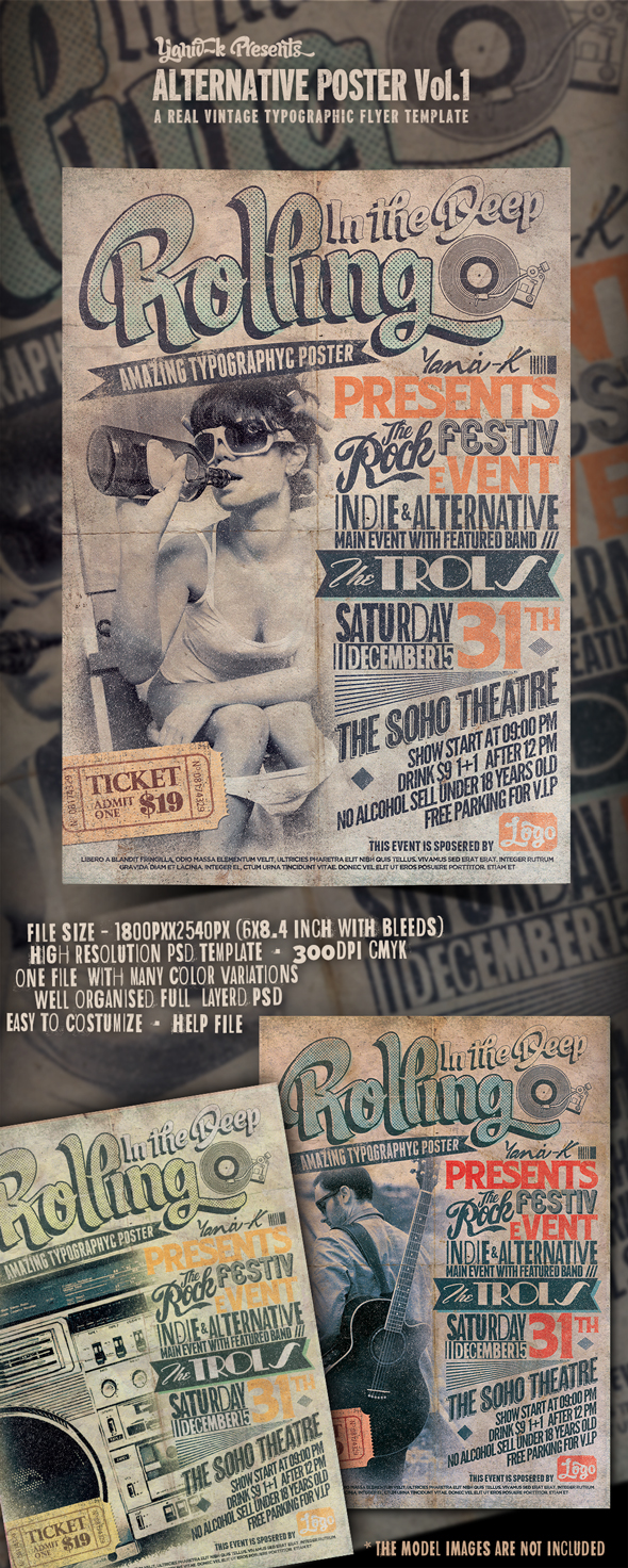 Entry 95012 in Alternative Flyer/Poster Vol.1 - Typography by tHe ARt Of DesiGn