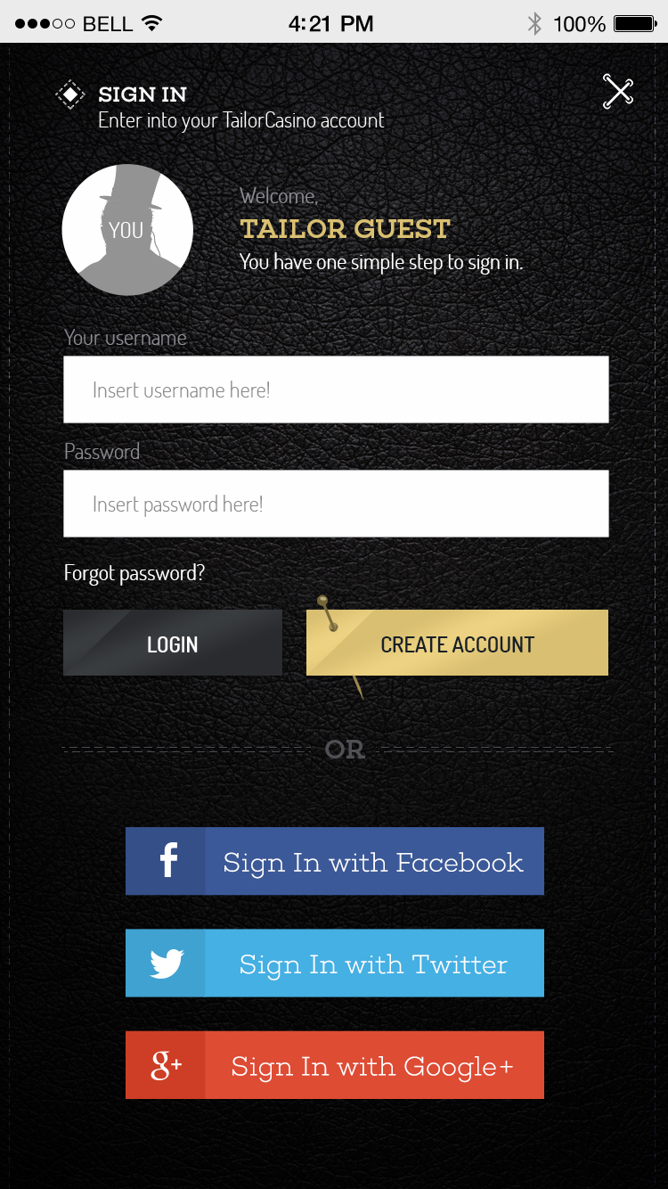 Entry 161612 in Tailor Casino Mobile UI - EveryMatrix LTD Project by Eduarth, Alexandru Schmidt