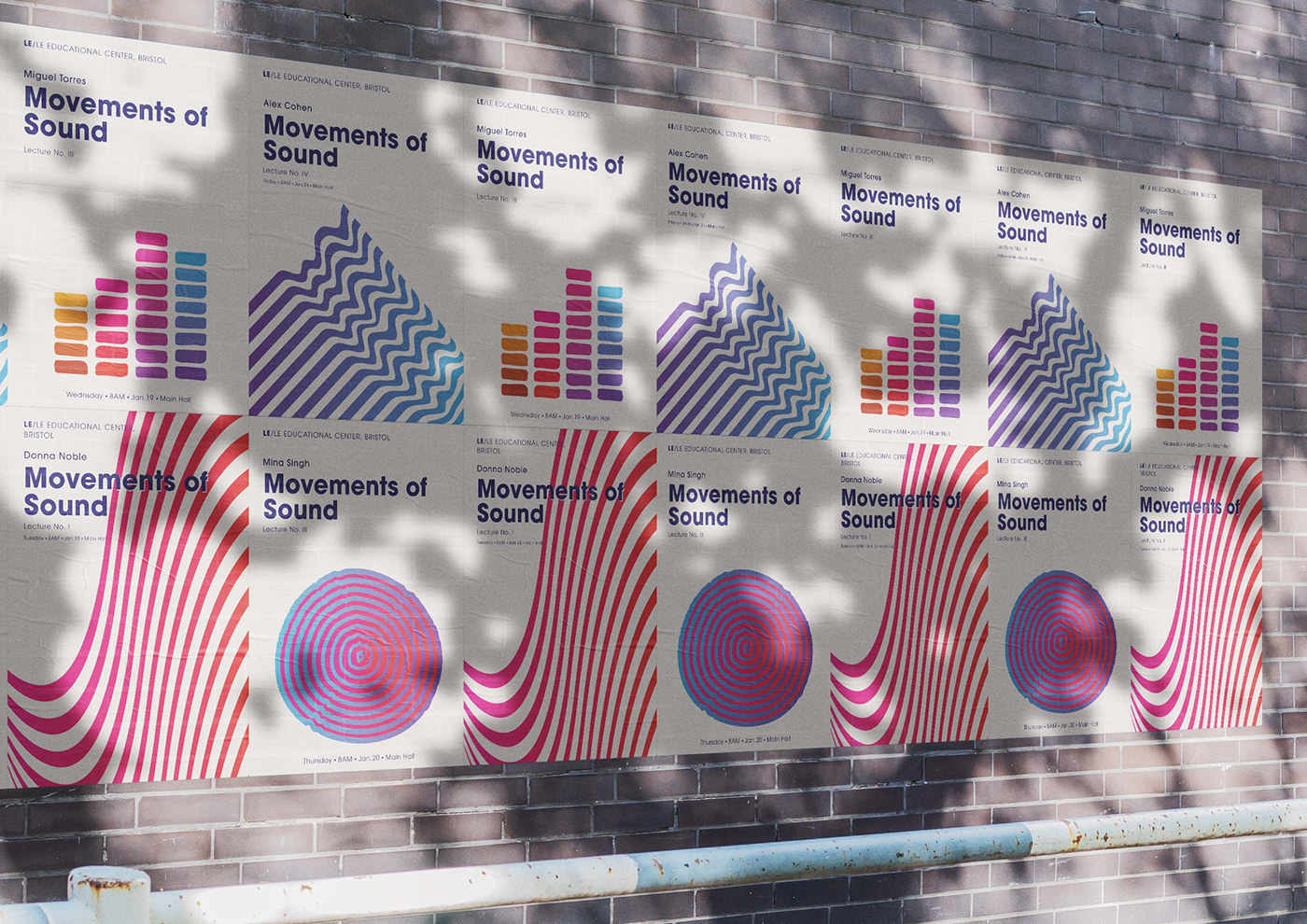 Entry 268210 in Movements of Sound minimalist poster design by Linushka Design