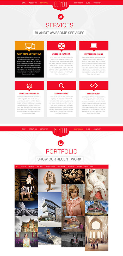 Entry 182654 in Blendit - One Page WordPress Theme by SKT Themes