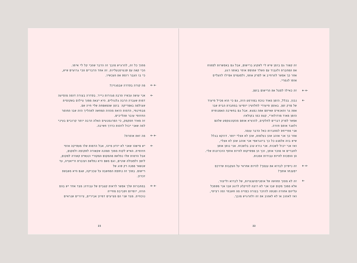 Entry 138455 in Pnina Publication by Noa Rave | Graphic Design