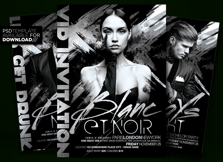 Entry 95003 in B&W Promo Fashion Flyer Template by tHe ARt Of DesiGn