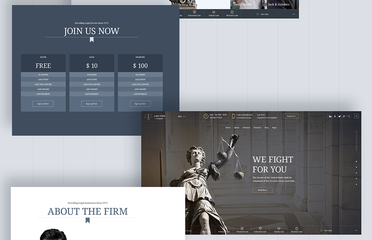 Entry 118699 in Legal Advice Office Website Design by Mobilunity by Mobilunity