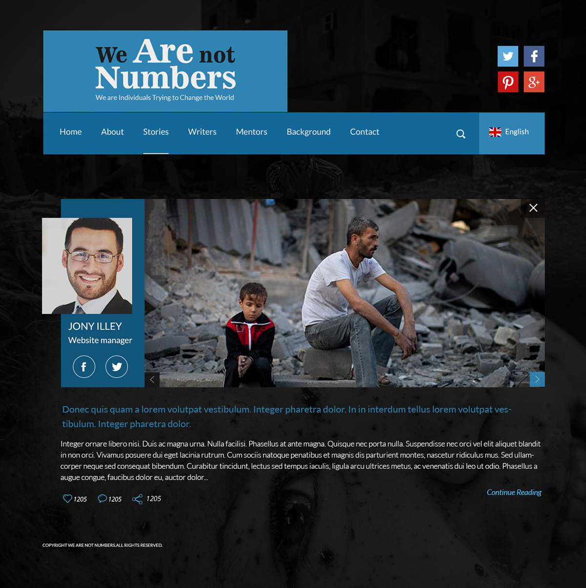 Entry 143382 in We Are Not Numbers Web. by Haweya company