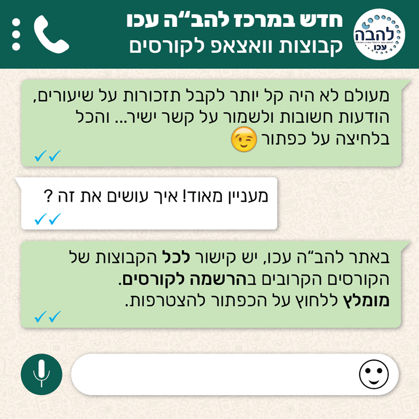 Entry 253207 in פרסומים עבור מרכז להב&quot;ה עכו by חזי כהן גלמן