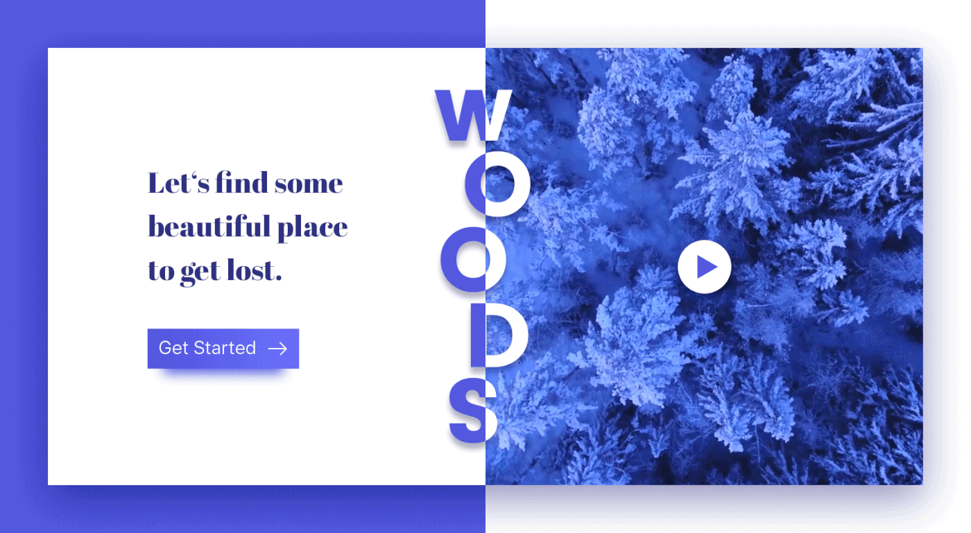 Entry 181839 in Woods - Landing page by MindInventory