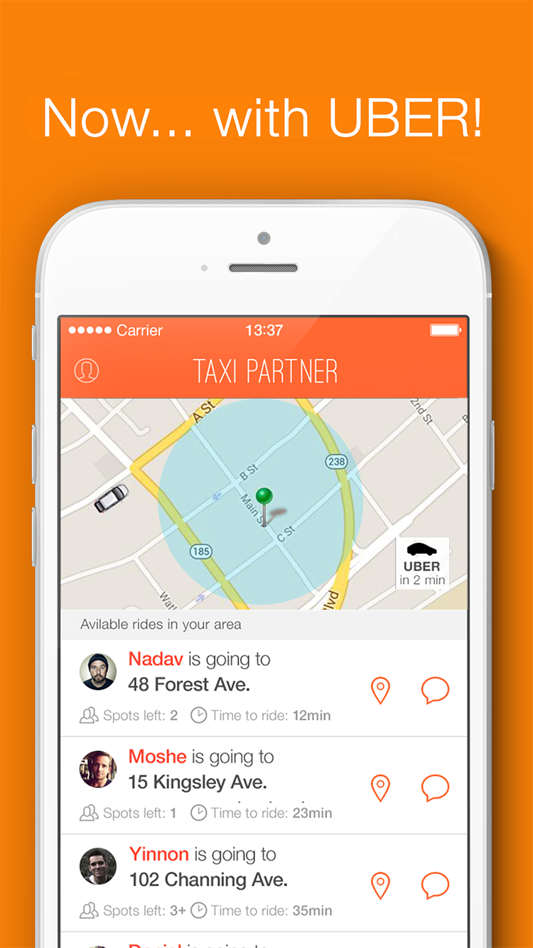Entry 104152 in APP Design: Taxi Partner by DC Design compeny