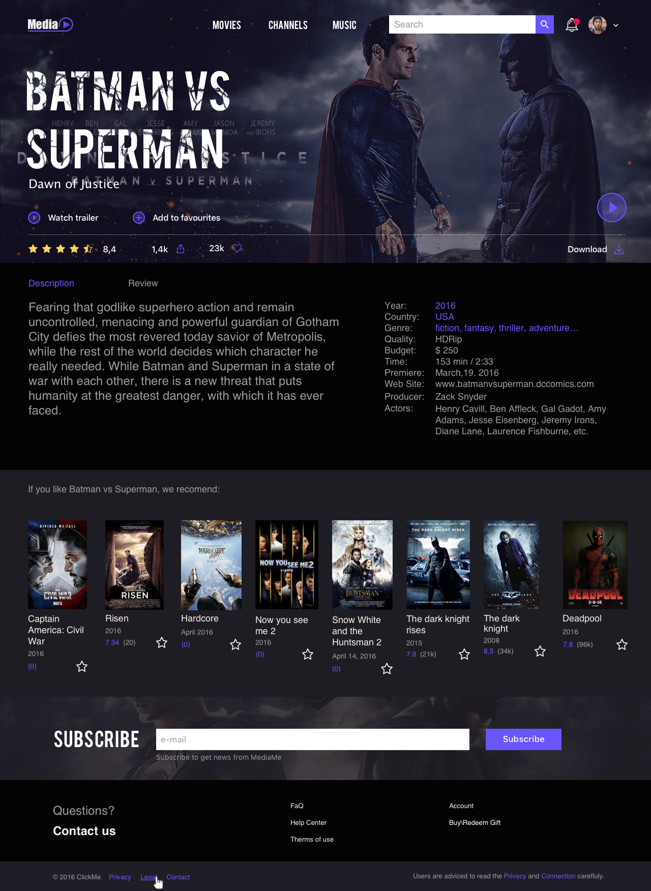 Entry 134097 in MediaMe - Film Card by Cleveroad US