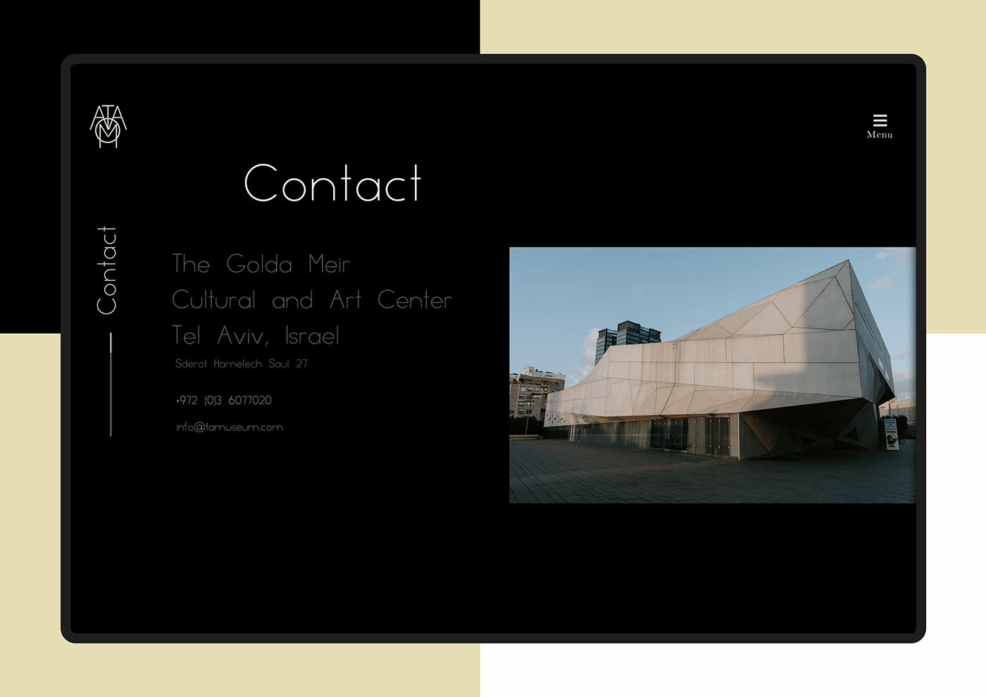 Entry 240396 in Tel aviv&#39;s art - Tel aviv&#39;s museum of art revamp by Ran out of designs