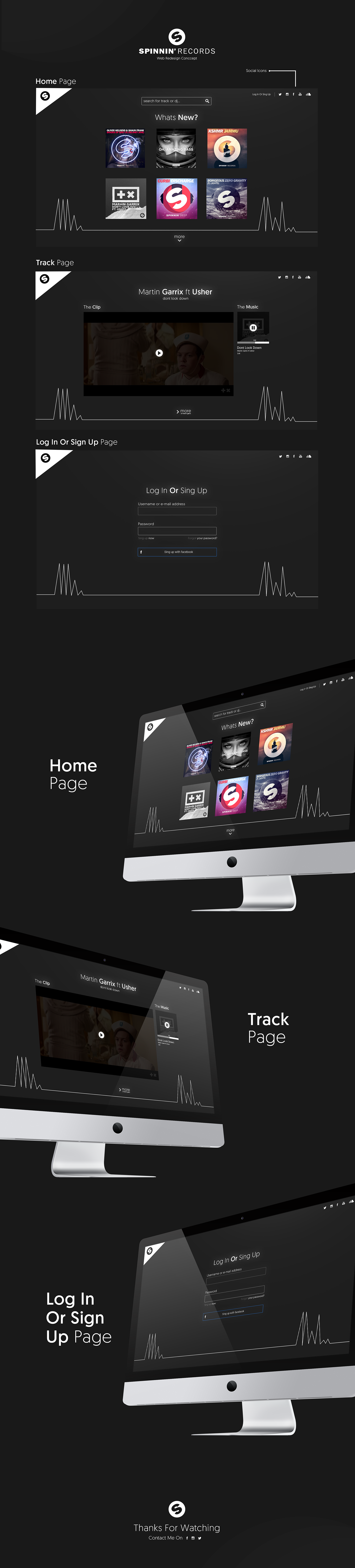 Entry 98000 in Spinnin Records™ - Web Redesign by Markart