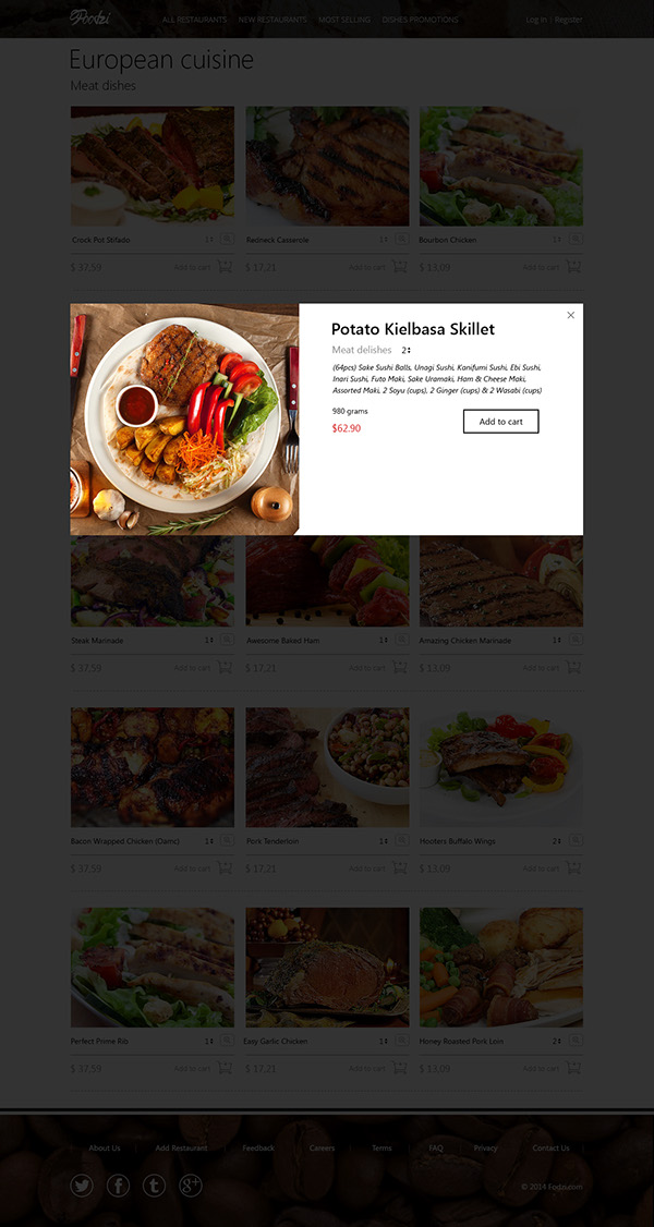 Entry 80813 in Foodzi - DC based Food Delivery Service by SteelKiwi Inc.