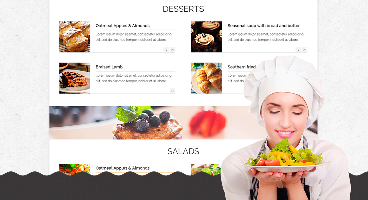 Entry 118749 in Interactive Design of Restaurant Website by Mobilunity