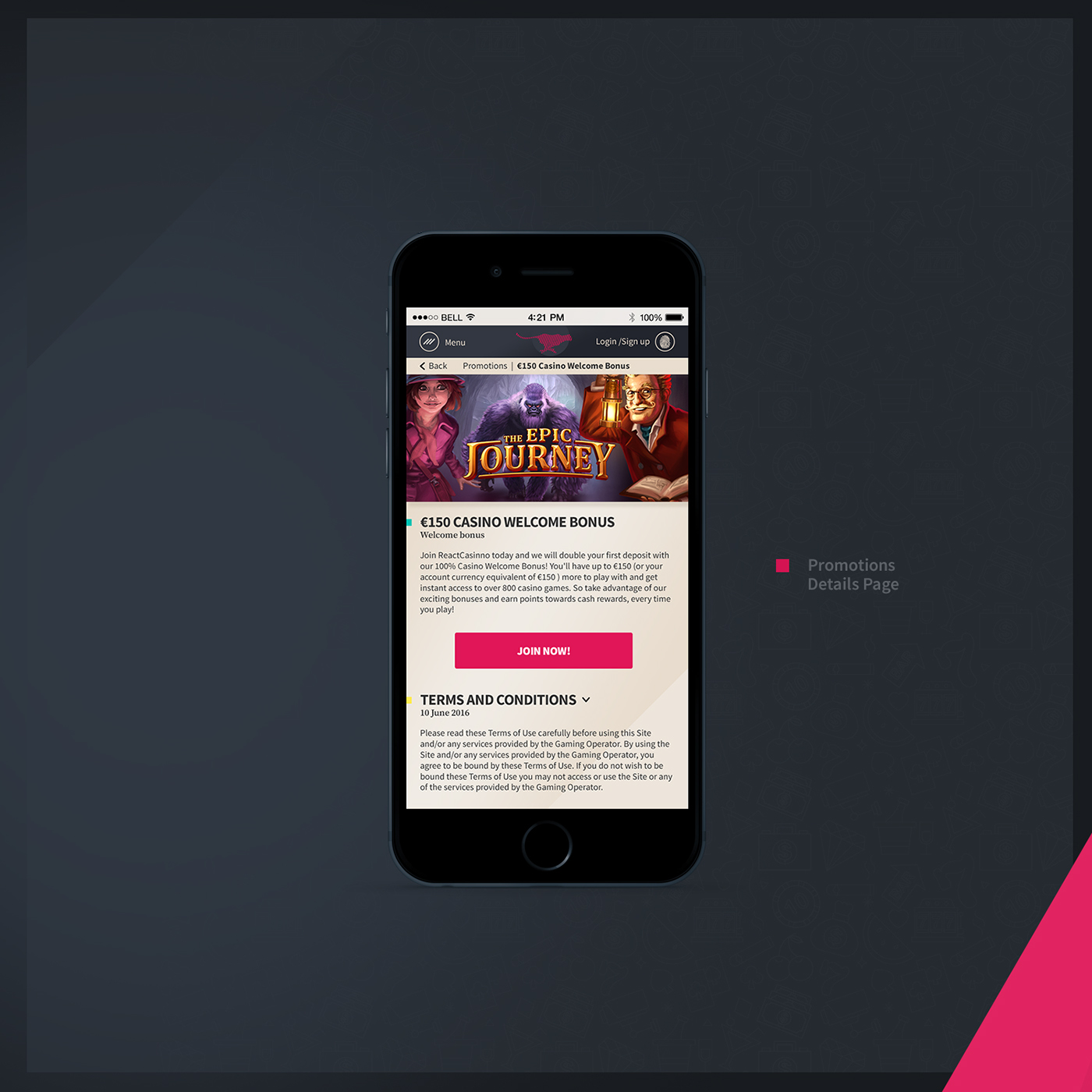 Entry 161574 in ReactCasino Mobile Project for Jetbull by Eduarth, Alexandru Schmidt
