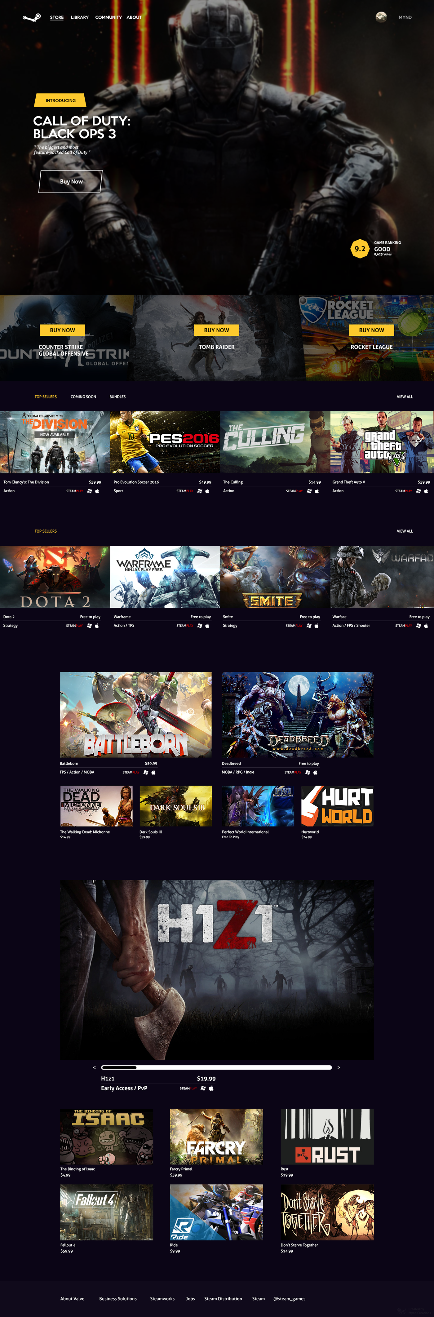 Entry 91569 in Steam | Redesign | Mynd by גל מור יוסף