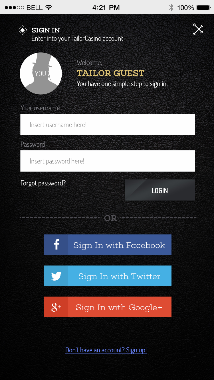 Entry 161613 in Tailor Casino Mobile UI - EveryMatrix LTD Project by Eduarth, Alexandru Schmidt