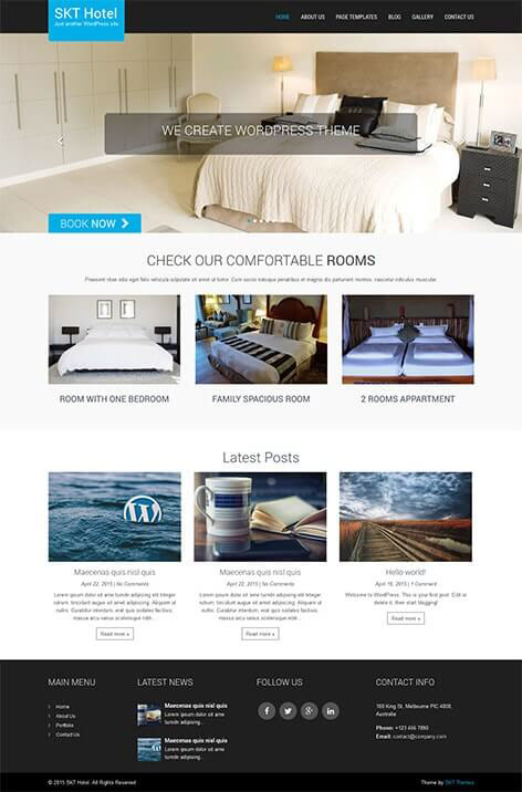 Entry 182427 in SKT Hotel Lite by SKT Themes
