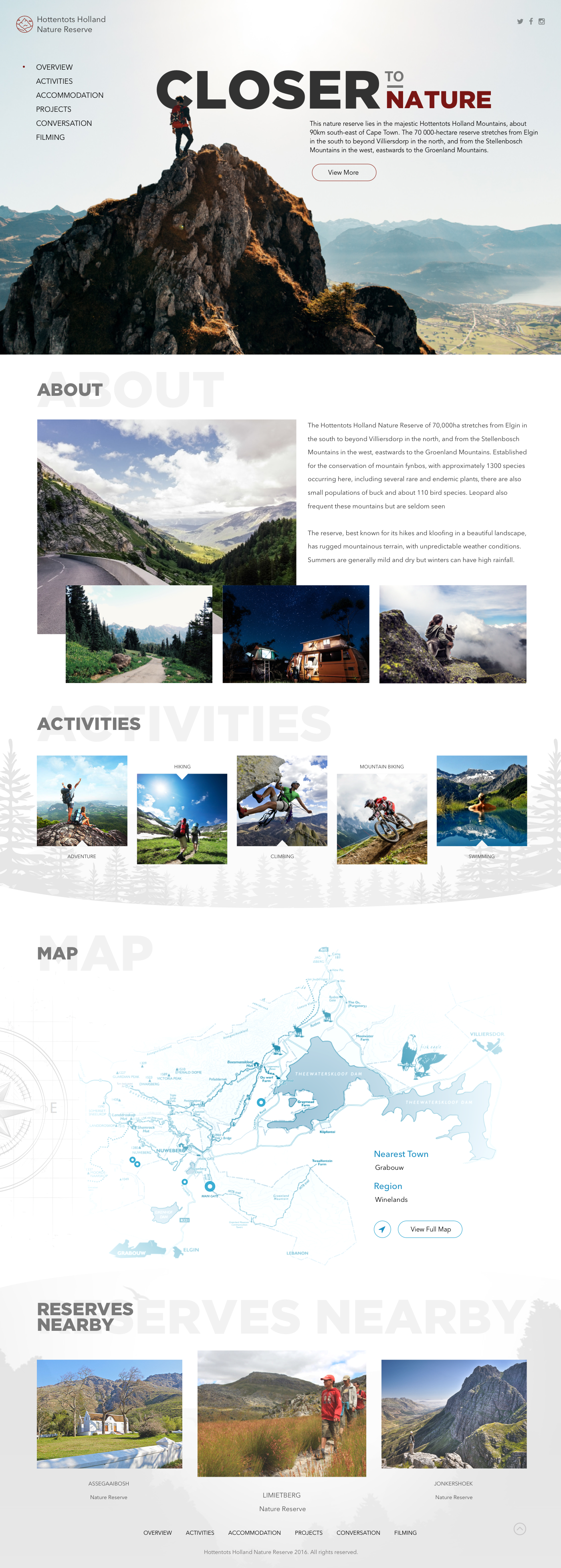 Entry 134102 in Nature Reserve Website Concept by Cleveroad US
