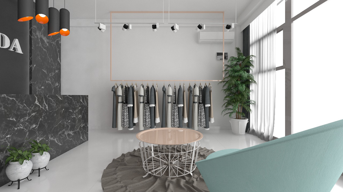 Entry 192917 in Fashion studio interior design by MladMa