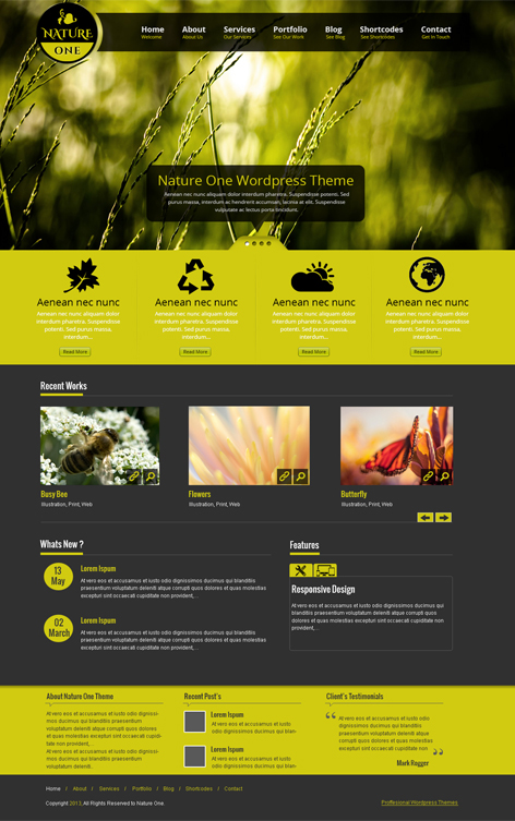 Entry 182644 in Nature Wordpress Theme by SKT Themes