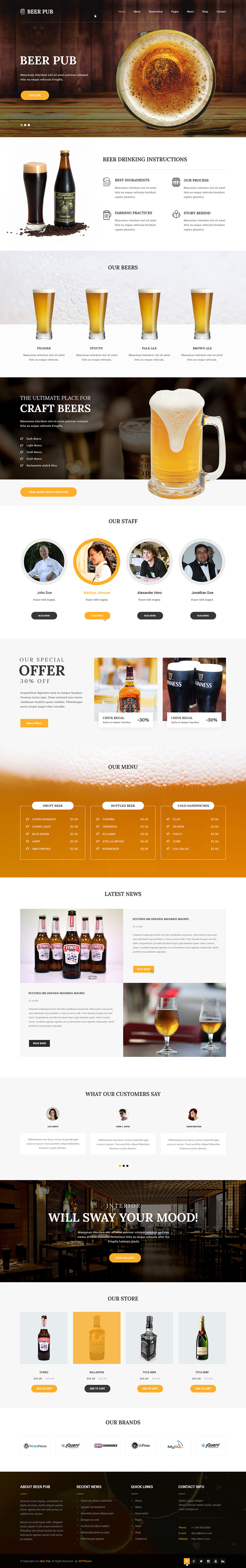 Entry 182295 in Beer and Pub by SKT Themes