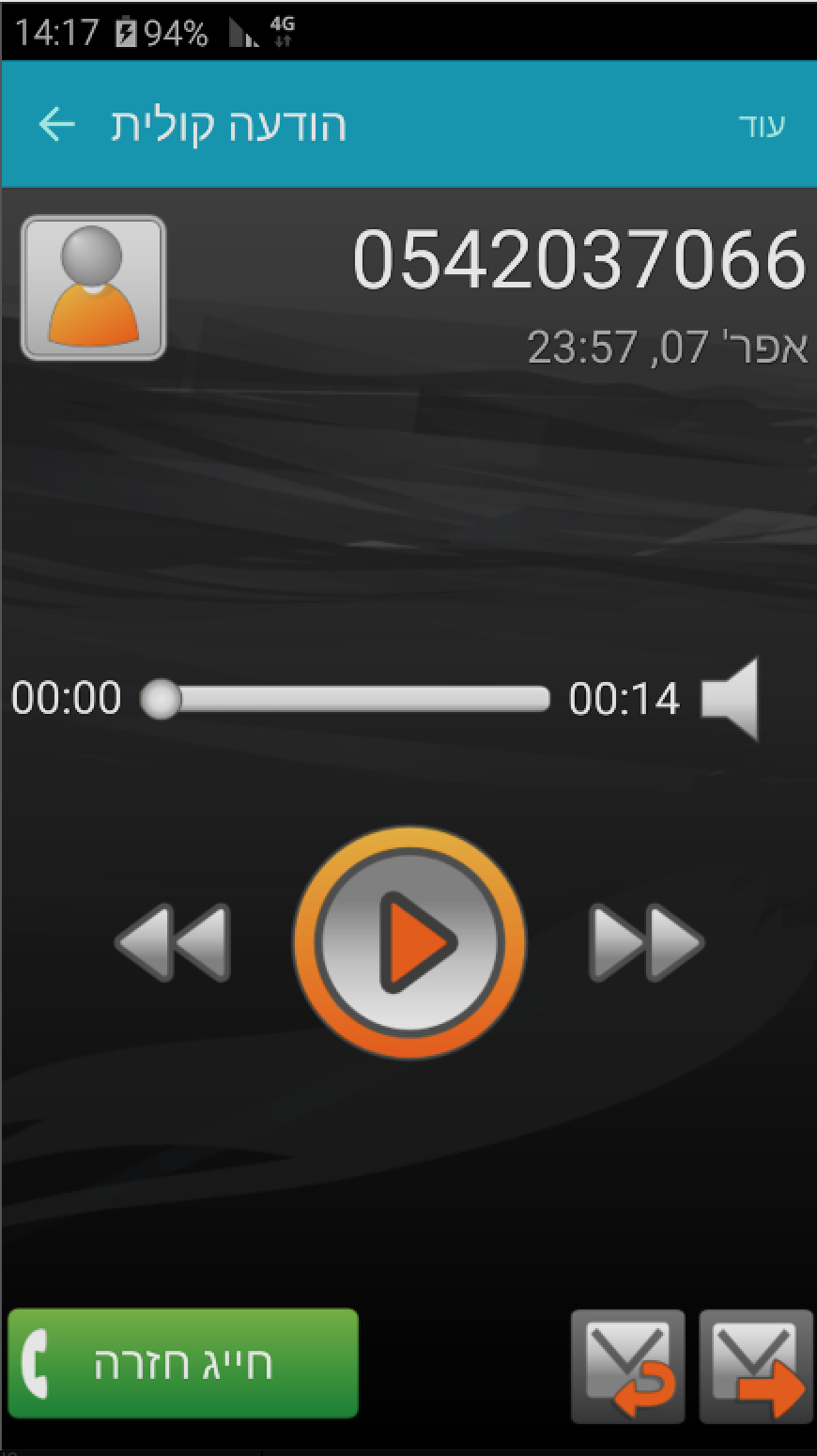 Entry 266411 in Orange (Partner) Visual VoiceMail - 2011 by דויד פפירוב