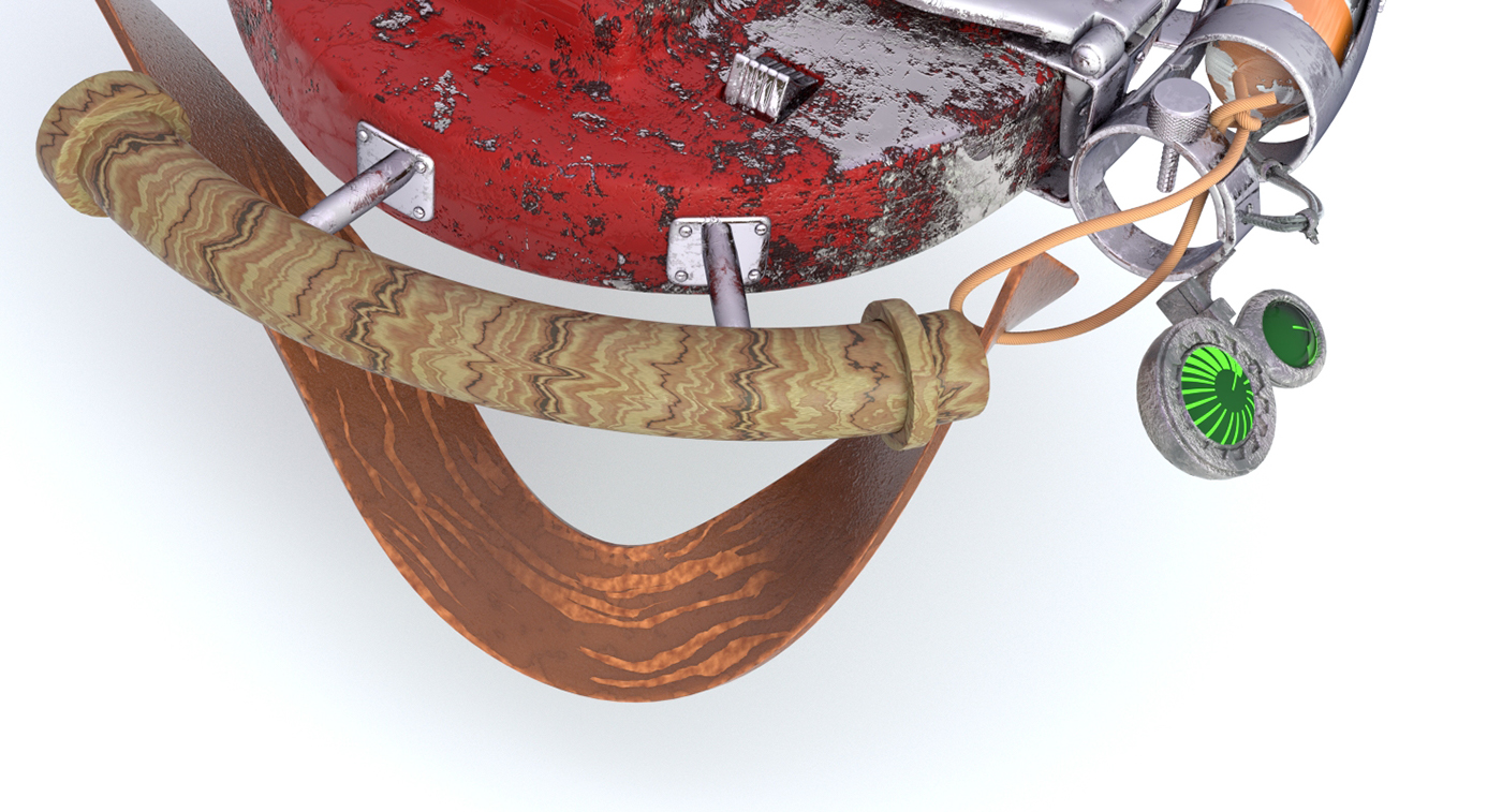 Entry 132142 in Post-apocalyptic styled weaponized guitar (Blender, Pho by יובל עשרוני