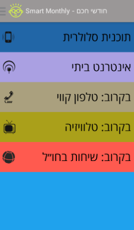 Open Zoomed Related Entry חודשי חכם - אנדרואיד