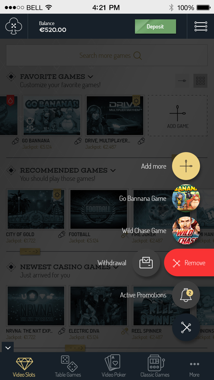 Entry 161602 in Tailor Casino Mobile UI - EveryMatrix LTD Project by Eduarth, Alexandru Schmidt
