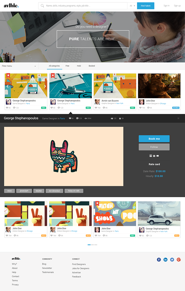 Entry 146072 in Freelance website by iKantam