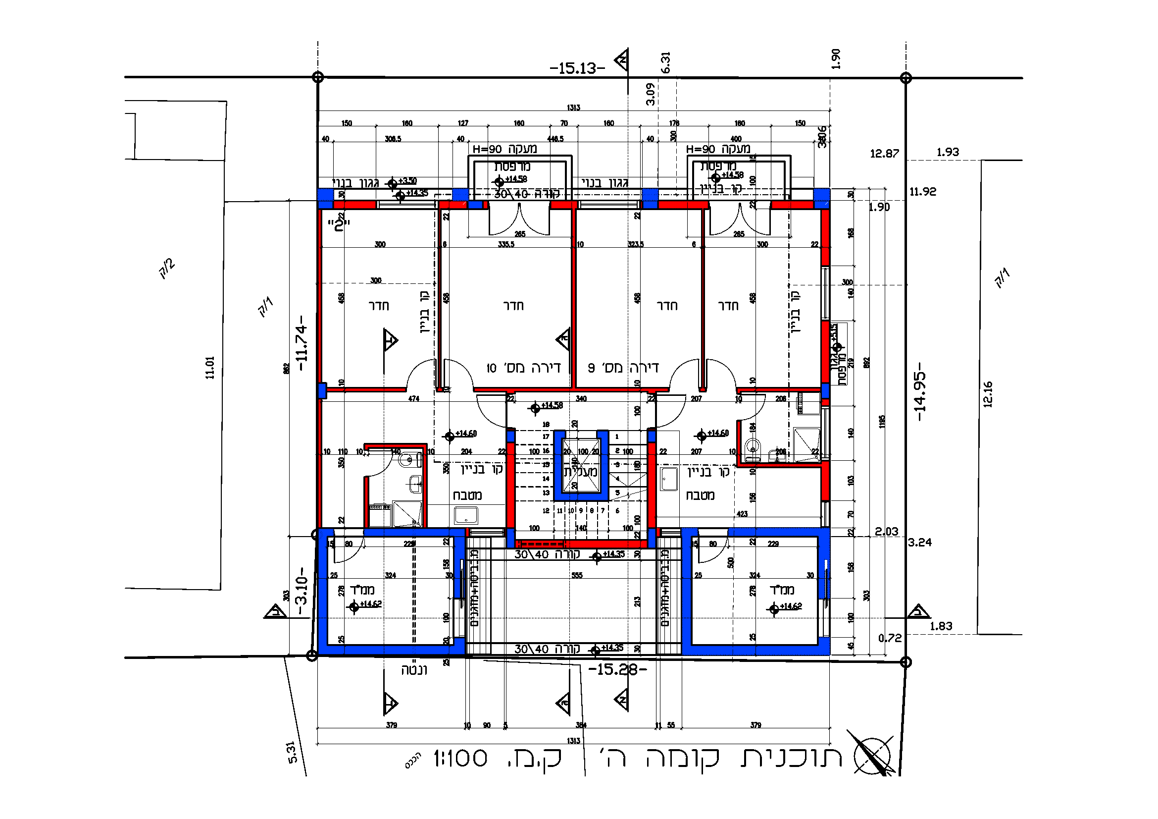 Entry 92270 in הגשות להיתר. AutoCAD by Ricci Concept