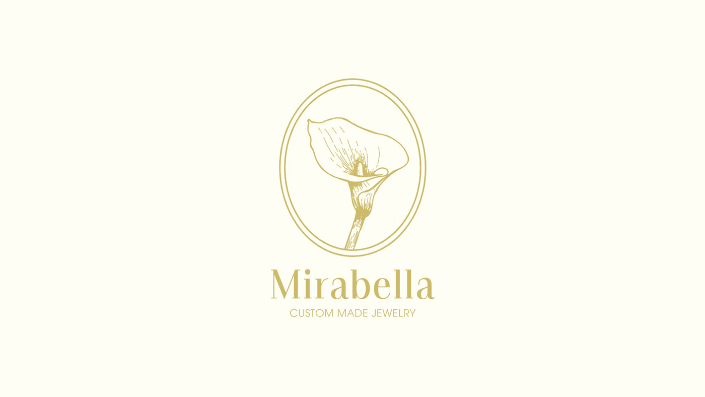 Entry 268202 in Logo Design - Mirabella. Custom Made Jewelry. by Linushka Design