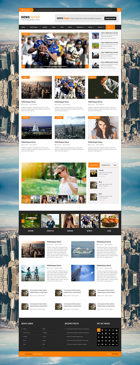 Entry 182450 in NewsPaper WordPress Theme by SKT Themes