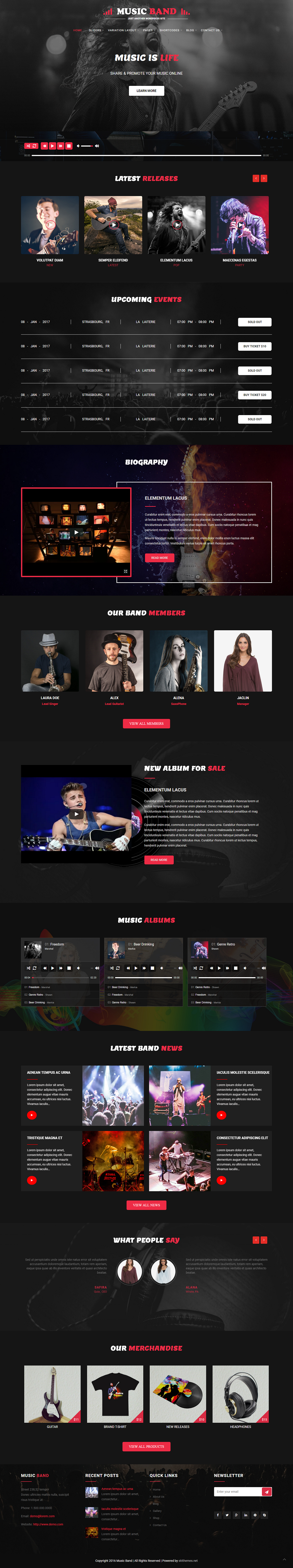 Entry 182334 in Music producer by SKT Themes