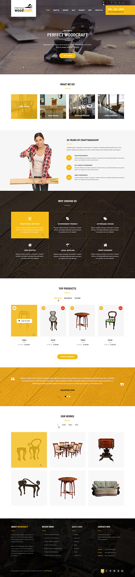 Entry 182352 in Furniture Store WordPress theme by SKT Themes