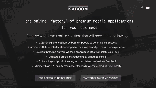 Entry 97916 in Kaboom - Website Design by Markart