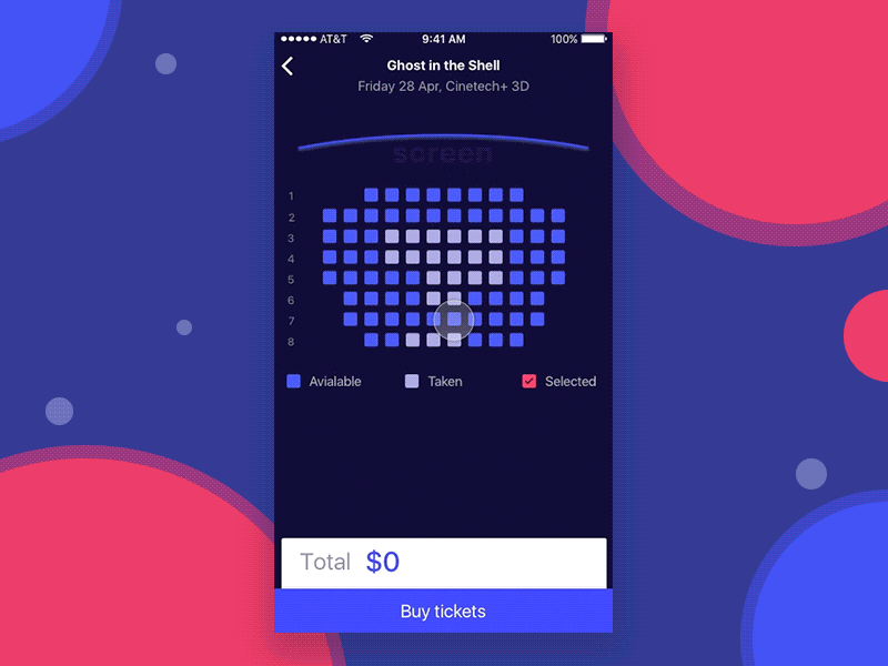 Entry 133927 in Cinema GO by Cleveroad US