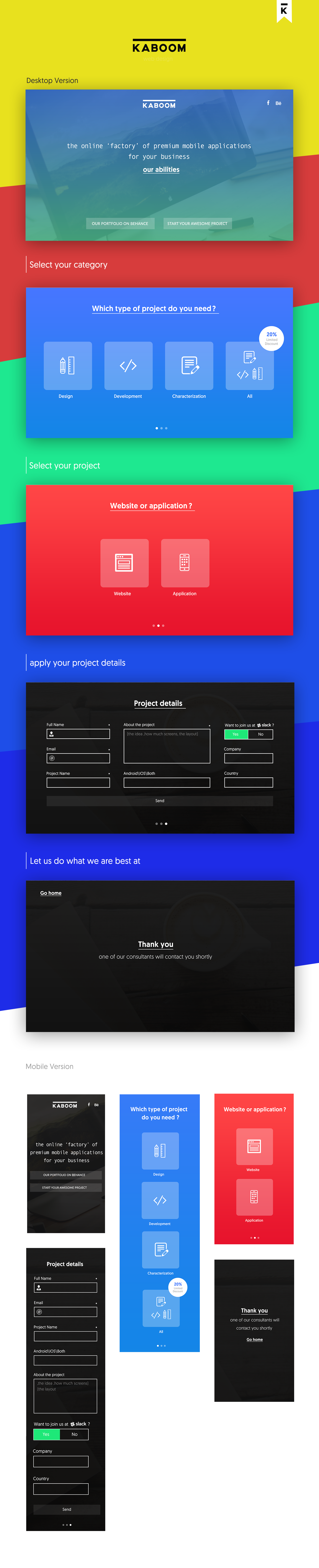 Entry 97914 in Kaboom - Website Design by Markart