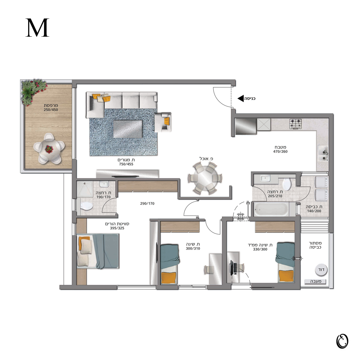 Entry 114202 in תכניות מכירה לשיווק נדל"ן by אורנית מעצבת אחרת