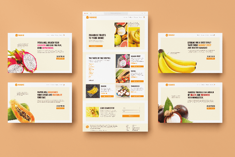 Open Zoomed Related Entry Paradise Fruits web design
