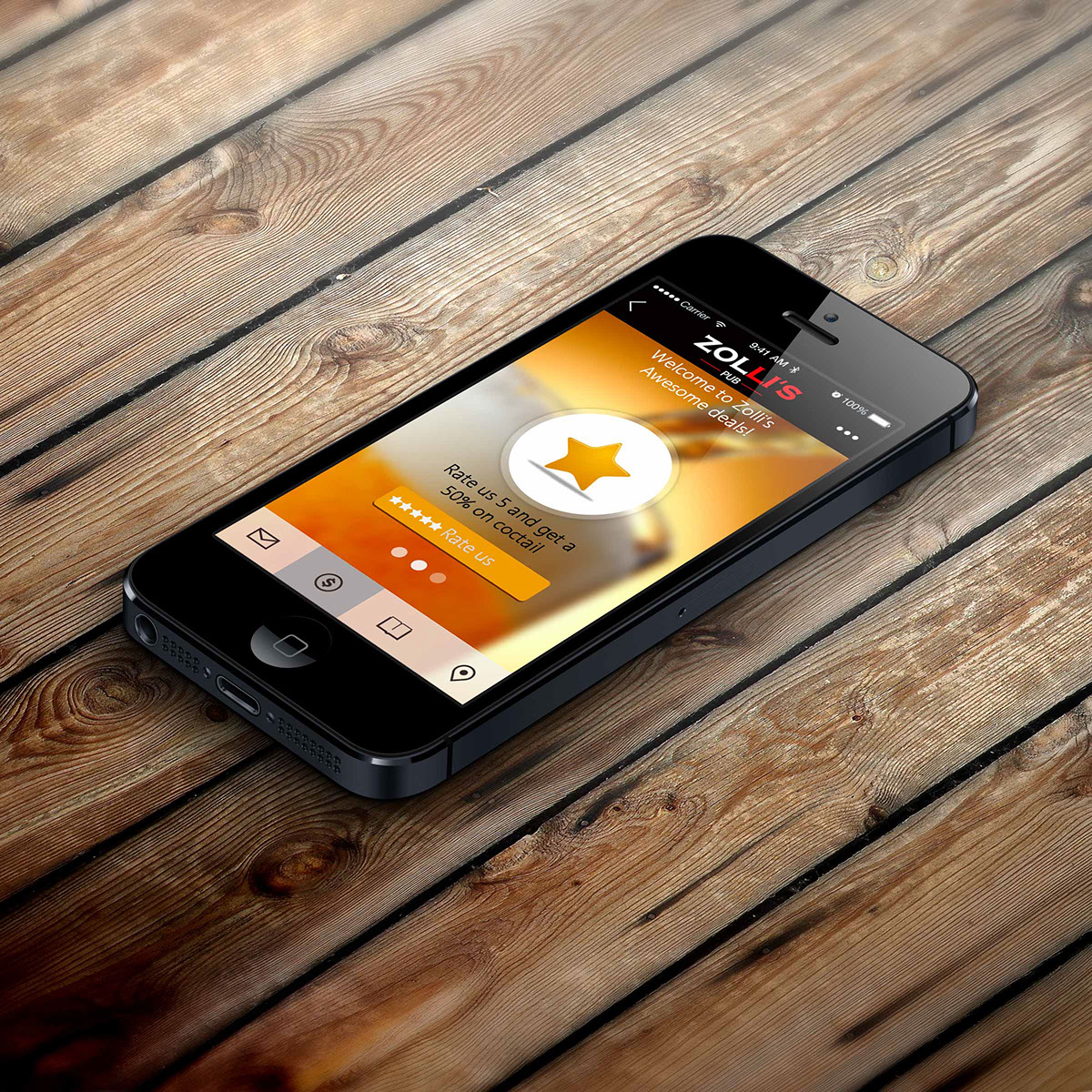 Entry 104157 in App Design: Zolli's Pub by DC Design compeny