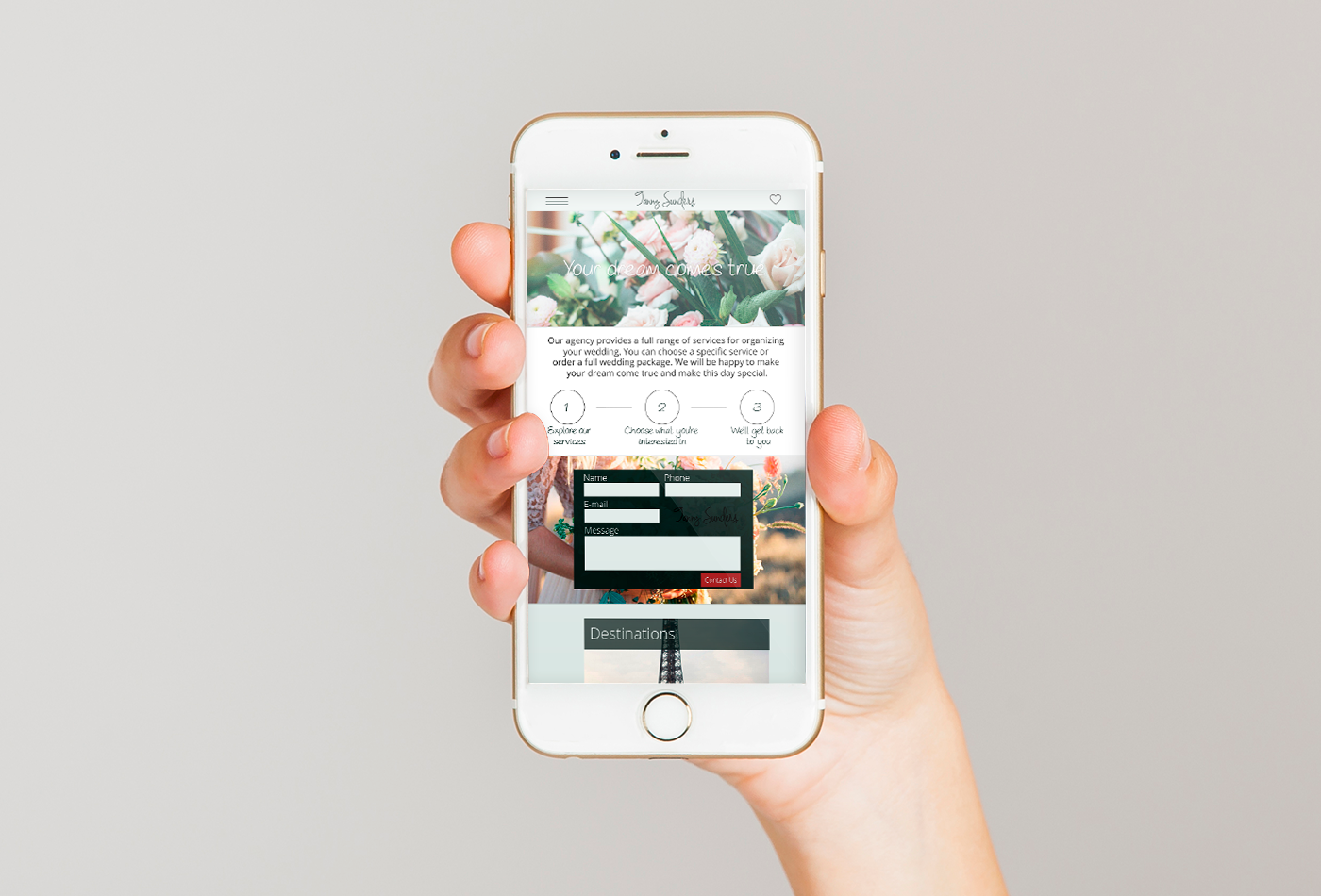 Entry 147661 in Landing - Wedding Agency by וסיליסה סוגק