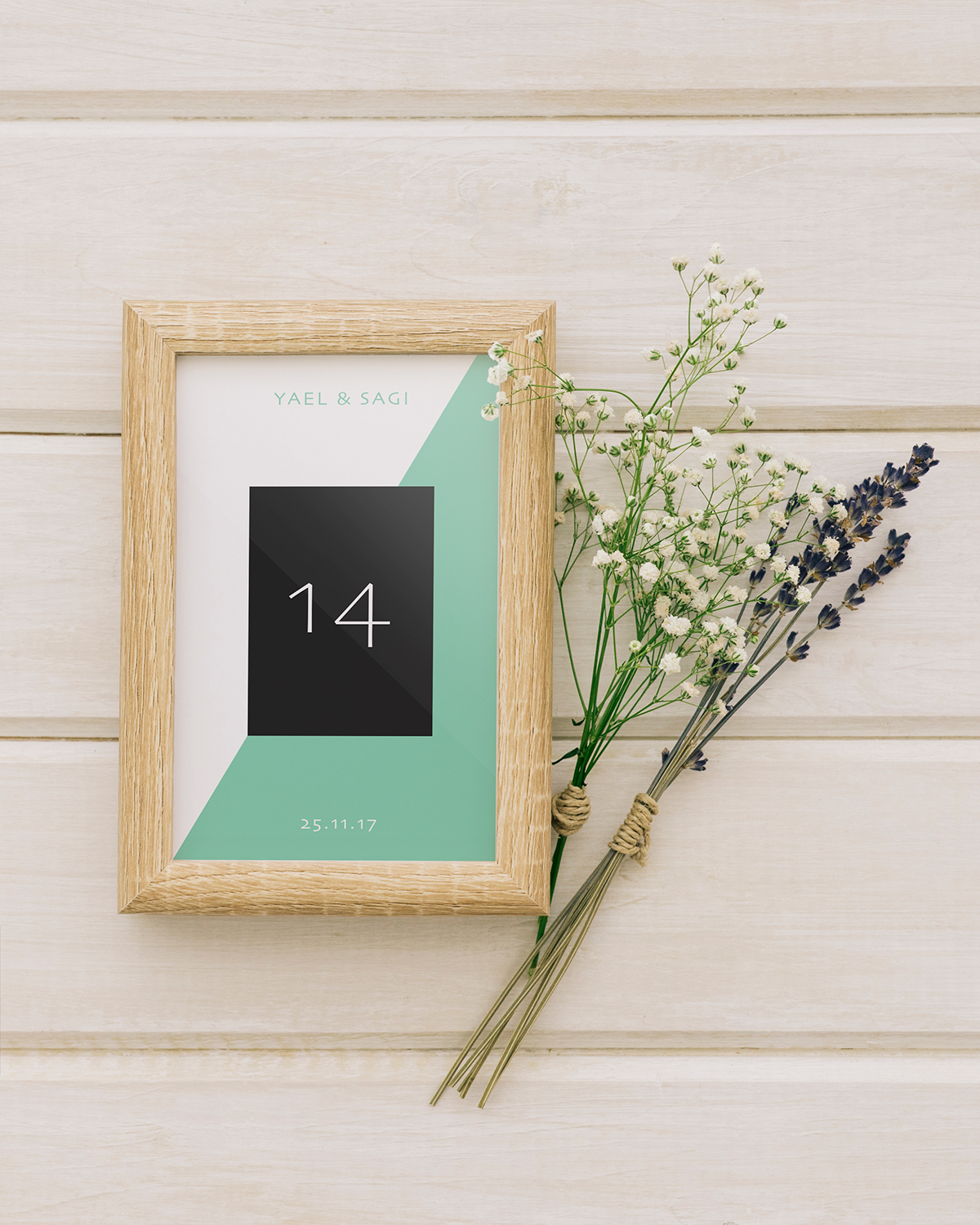 Entry 159024 in Geometric wedding branding by נעה קרן