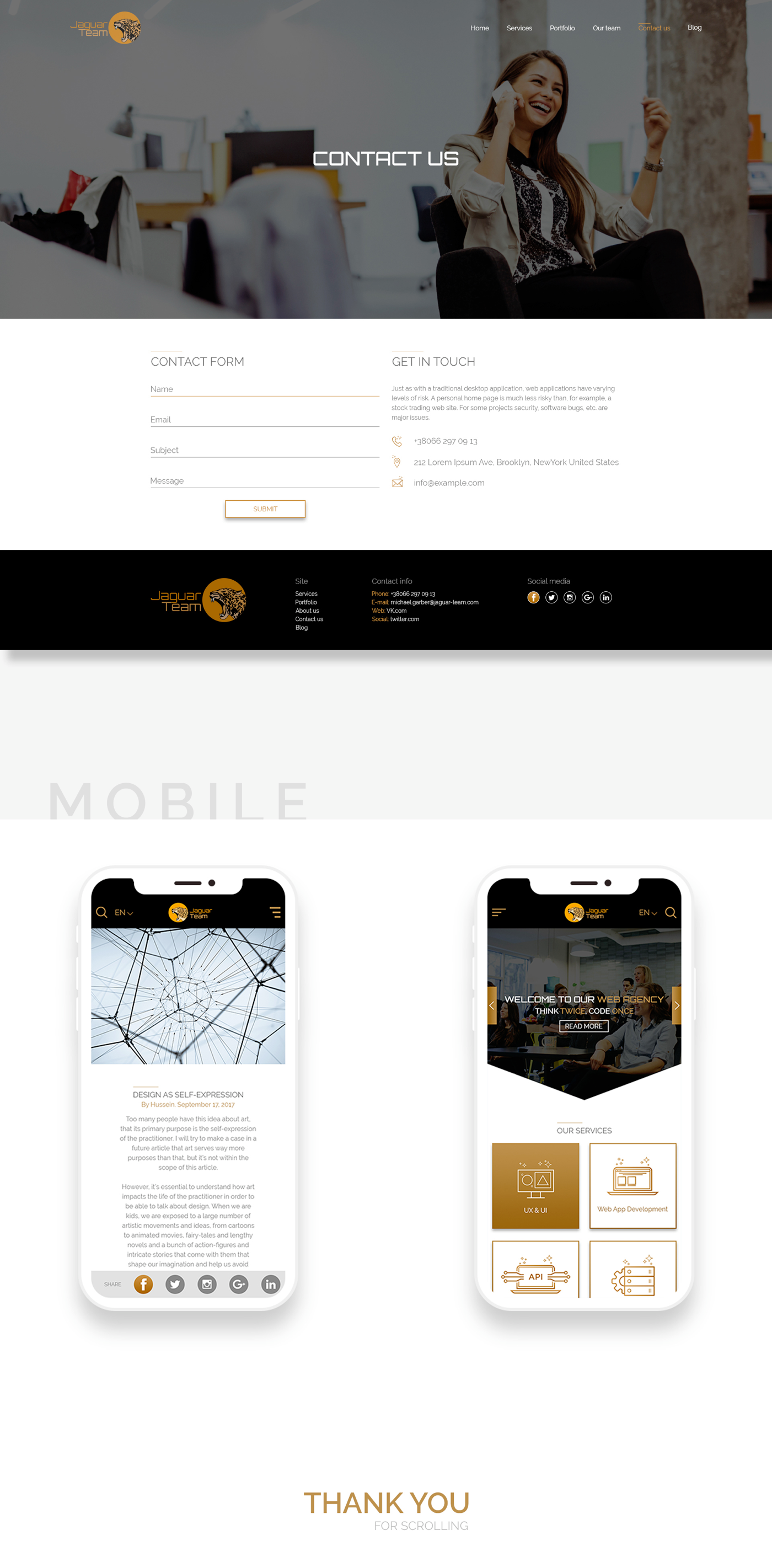 Entry 223545 in &quot;Jaguar Team&quot; web agency by APM2 studio