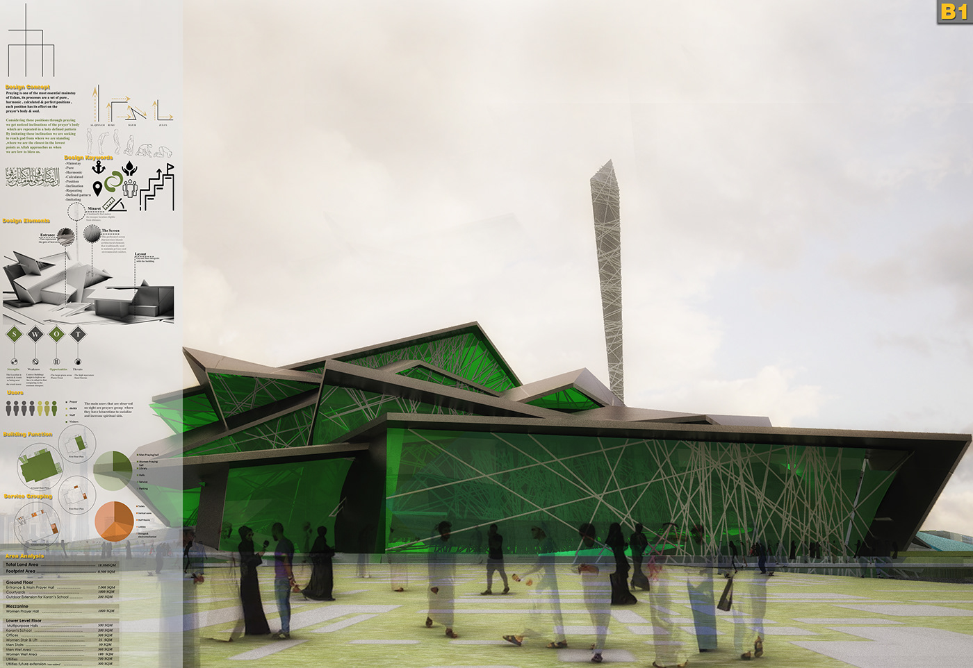 Entry 184923 in Iconic Mosque In Dubai (Proposal 2) by Freelancer