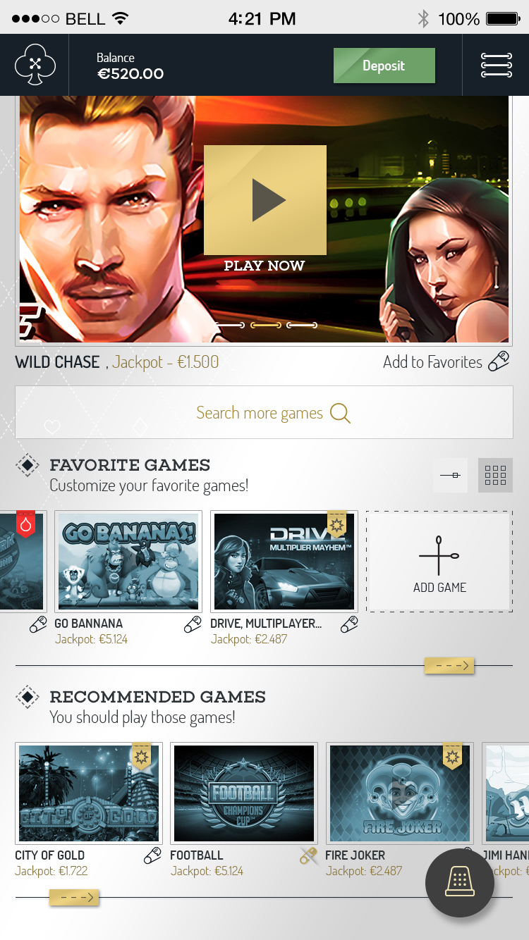 Entry 161600 in Tailor Casino Mobile UI - EveryMatrix LTD Project by Eduarth, Alexandru Schmidt